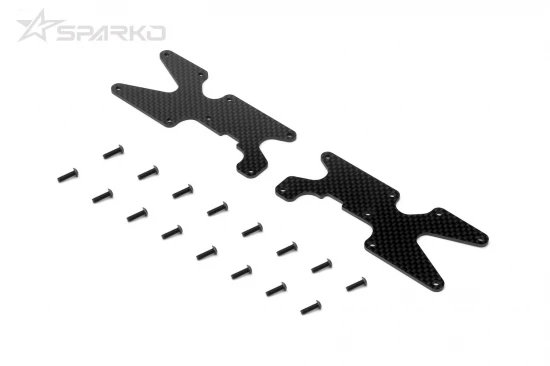 Sparko F8T Carbon Fiber Front Arm Inserts 2mm (2)