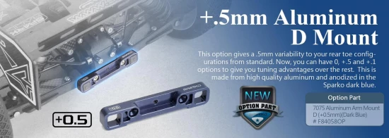 Sparko F8 7075Aluminum Arm Mount D (+0.5mm)
