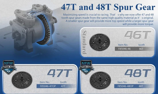 Sparko F8 Center Gear 46T with Differential Seal — image 2 of 2