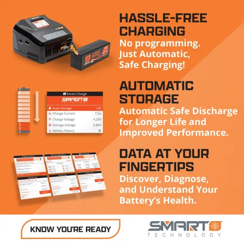 Spektrum 22.2V 7200mAh 6S 120C Smart G2 LiPo - IC5