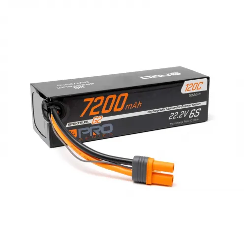 Spektrum 22.2V 7200mAh 6S 120C Smart G2 LiPo - IC5