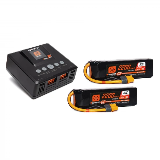 Smart Powerstage Air Bundle: G2 2200mAh 4S 50C LiPo IC3 And S2
