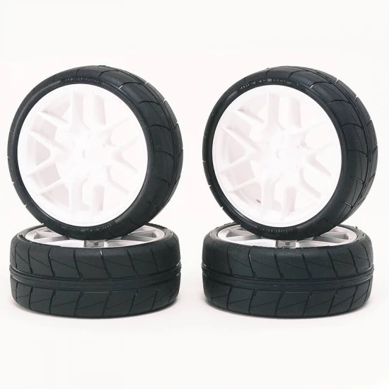 Sweep Hankook Tread 32Deg 24mm D-Compound Glued Tyres 12 Spoke