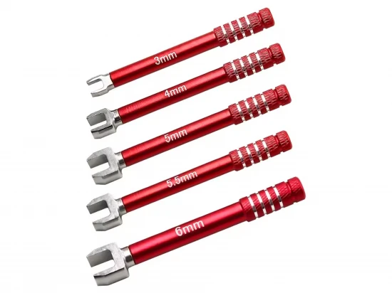 Turnbuckle Wrench Set - 3/4/5/5.5/6mm - Red 5pcs