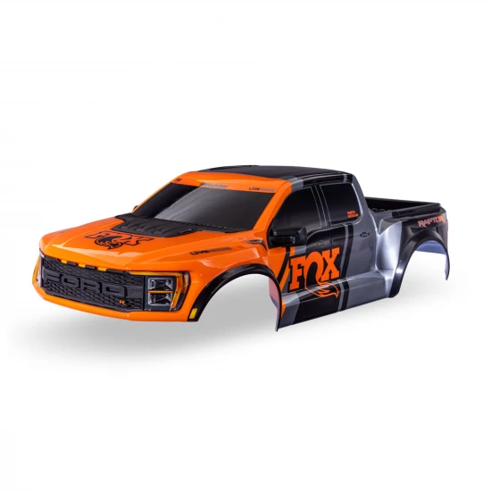 Traxxas Body, Ford Raptor R, complete (Fox Edition) (includes grille, tailgate trim, side mirrors, decals, + clipless mounting) (requires 10124 + 10125 body mounts)