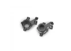 Traxxas Steering blocks, 6061-T6 aluminium (grey-anodised), left + right, 3x18mm BCS (with threadlock) (2)