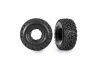 Traxxas Wheels + Tyres, assembled, glued, left (1), right (1) (black wheels, MAXX Slash belted tyres, foam inserts) (outer) (TSM rated) (requires 10274 + 10276, sold separately)