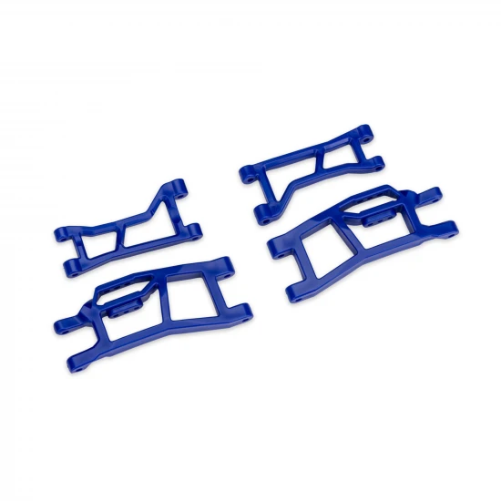 Traxxas Suspension arms, front (upper left (1), upper right (1), lower left (1), lower right (1) (blue) (for use with 10790 Mini MAXX WideMaxx suspension kit)