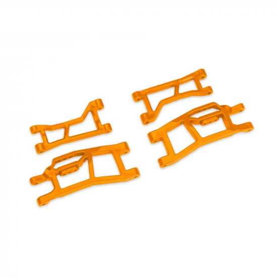 Traxxas Suspension arms, front (upper left (1), upper right (1), lower left (1), lower right (1) (orange) (for use with 10790 Mini MAXX WideMaxx suspension kit)