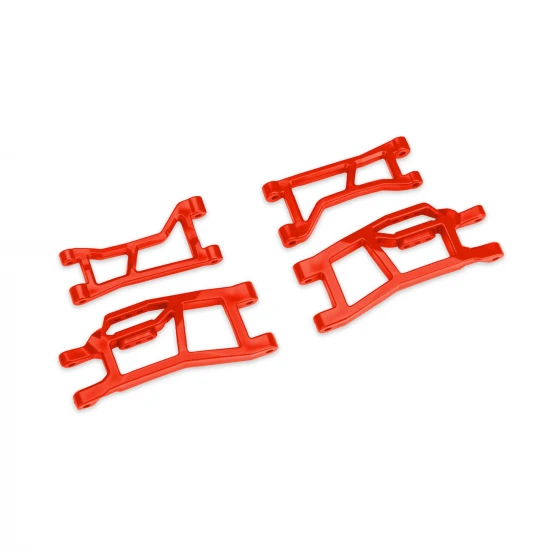 Traxxas Suspension arms, front (upper left (1), upper right (1), lower left (1), lower right (1) (red) (for use with 10790 Mini MAXX WideMaxx suspension kit)