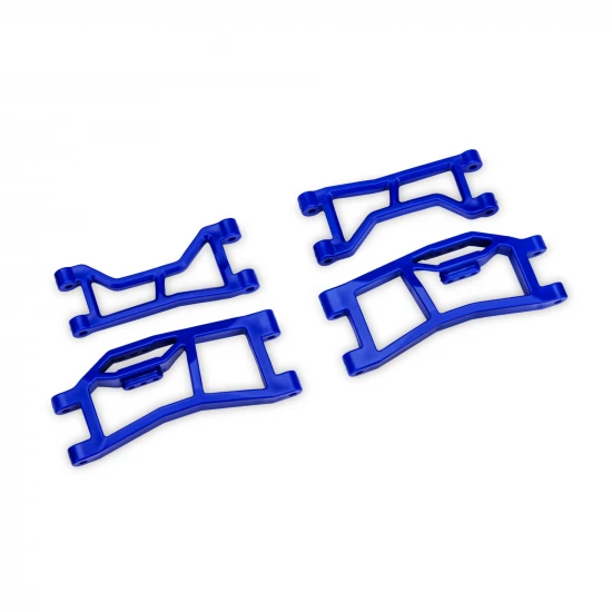 Traxxas Suspension arms, rear (upper left (1), upper right (1), lower left (1), lower right (1) (blue) (for use with 10790 Mini MAXX WideMaxx suspension kit)