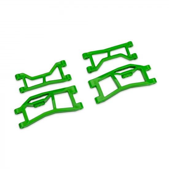 Traxxas Suspension arms, rear (upper left (1), upper right (1), lower left (1), lower right (1) (green) (for use with 10790 Mini MAXX WideMaxx suspension kit)