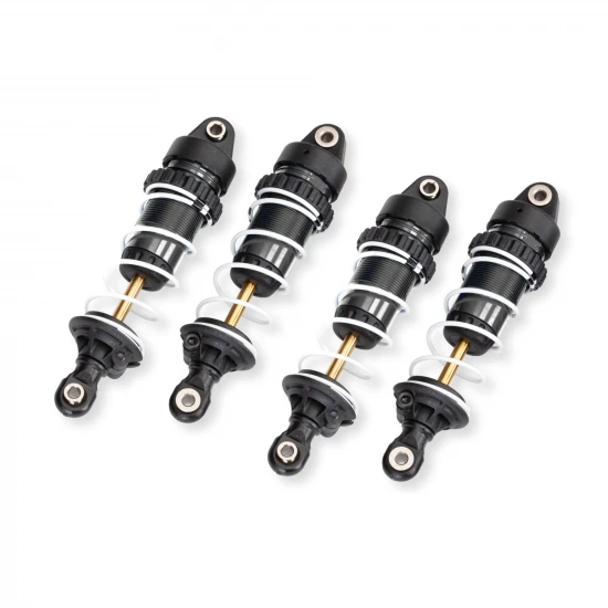 Traxxas Shocks, GTR long, hard-anodised, PTFE-coated bodies with TiN shafts (assembled with springs) (4)