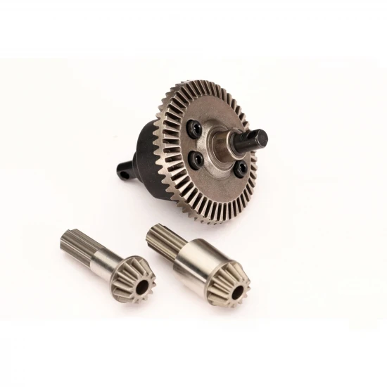 Traxxas Differential assembly (bevel gear), front or rear, complete/ pinion gear, differential (12/47 ratio) (front (1), rear (1) (fits Mini MAXX)