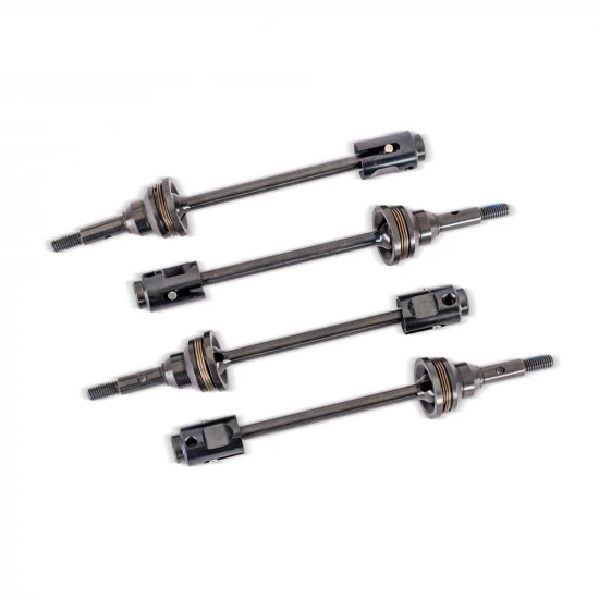 Traxxas Driveshafts, steel constant-velocity (assembled), front or rear (4), drive cups (4), screw pins (4) (for use with 10790 Mini MAXX WideMaxx suspension kit)