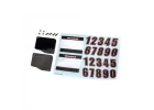 Traxxas Number Plates (L+R)