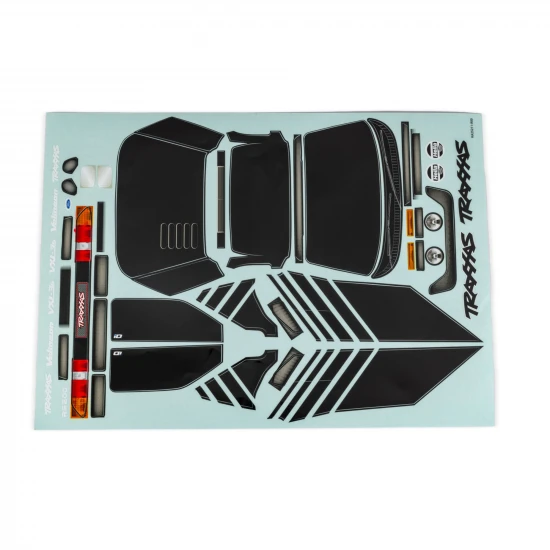 Traxxas Mini Rally VXL Ford RS200 Black Decal Sheet