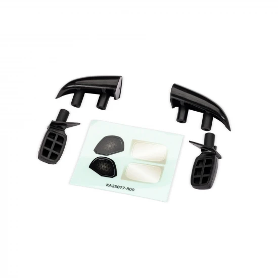Traxxas Black Side Mirrors and Roof Intakes