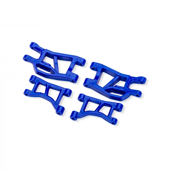 Traxxas Blue Front Upper + Lower Suspension Arms (L+R)