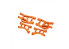 Traxxas Orange Front Upper + Lower Suspension Arms (L+R)