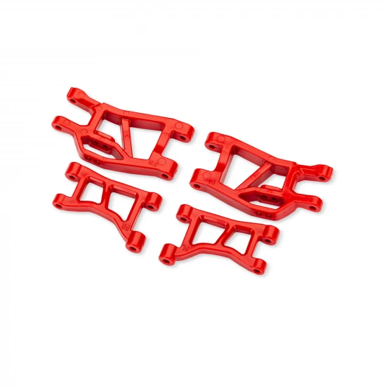 Traxxas Red Front Upper + Lower Suspension Arms (L+R)