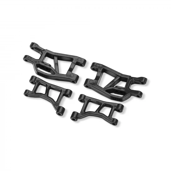 Traxxas Black Front Upper + Lower Suspension Arms (L+R)
