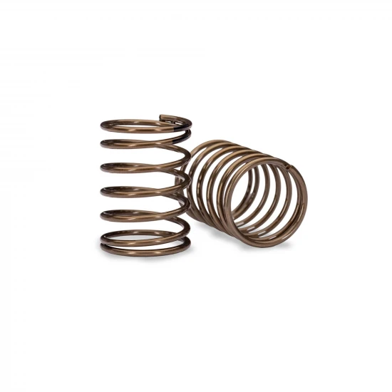 Traxxas Short Ultra Shock Springs (1.28-Rate Black Stripe) (2)