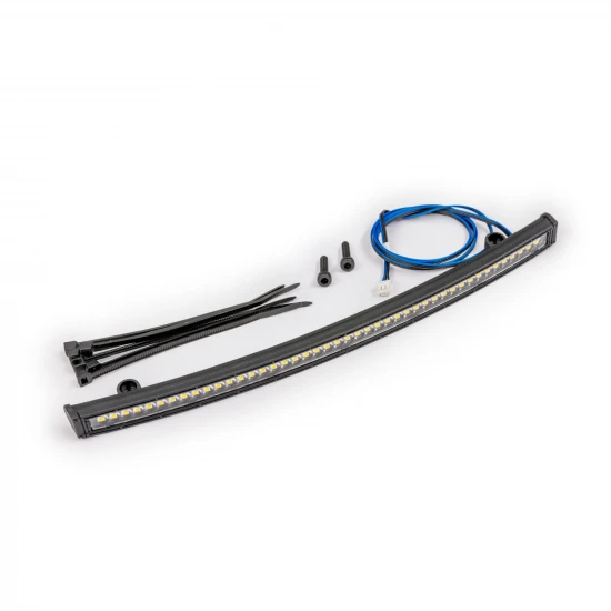 Traxxas LED light bar, roof (curved, high-voltage) (44 white LEDs (single row), 180mm wide)