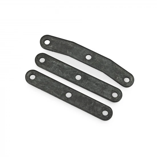 Traxxas Bulkhead tie bar, front, upper (1)/ lower (2) (steel)