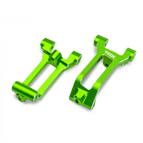 Traxxas Caster blocks (c-hubs), 6061-T6 aluminium (green-anodised), left + right, 3x8mm BCS (with threadlock) (6)