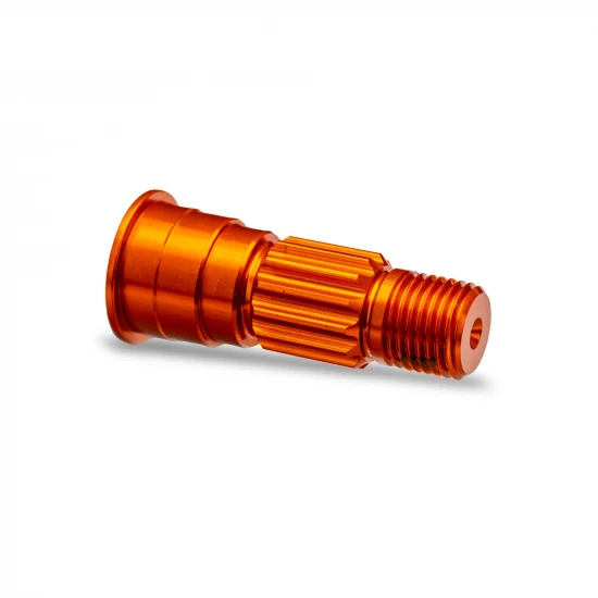 Traxxas Stub axle, front, 6061-T6 aluminium (orange-anodised)