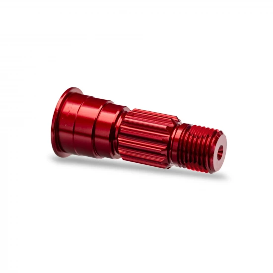 Traxxas Stub axle, front, 6061-T6 aluminium (red-anodised)