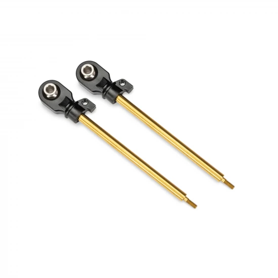 Traxxas Shock shafts, GT-MAXX, 110mm (assembled with rod ends + hollow balls) (TiN-coated) (2)