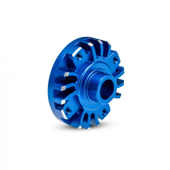 Traxxas Adapter plate, ring gear (blue-anodised 6061-T6 aluminium), 3x10mm BCS (with threadlock) (4)