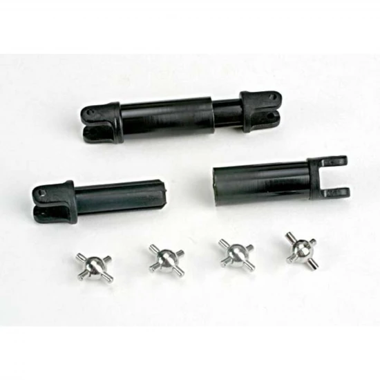 Traxxas Half-shafts (internal-splined (2)/external-splined (2)/ metal U-joints (4) ** CLEARANCE **