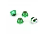 Traxxas M4 Flanged Nylon Locking Nuts - Serrated Green Aluminium (4)