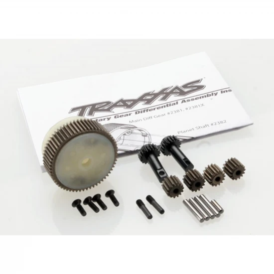 Traxxas Planetary gear differential with steel ring gear (complete) (fits Bandit Stampede Rustler)