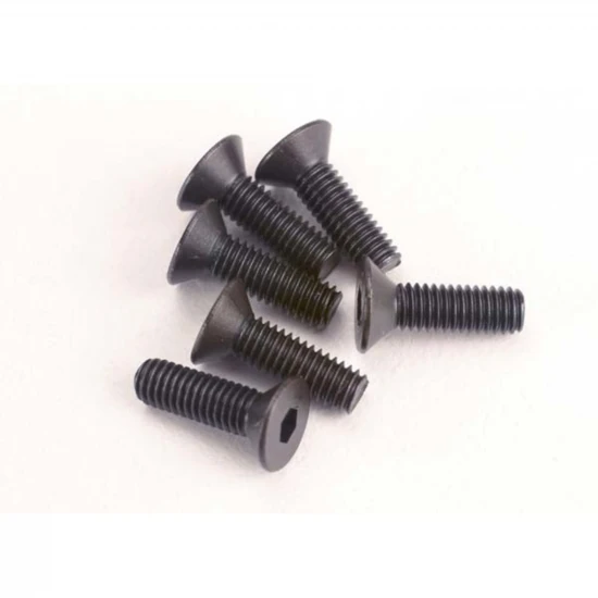 Traxxas Screws 3x10mm countersunk machine (6) (hex drive)