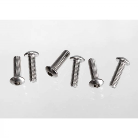 Traxxas Screws 3x10 button-head machine (hex drive) (stainless steel) (6)