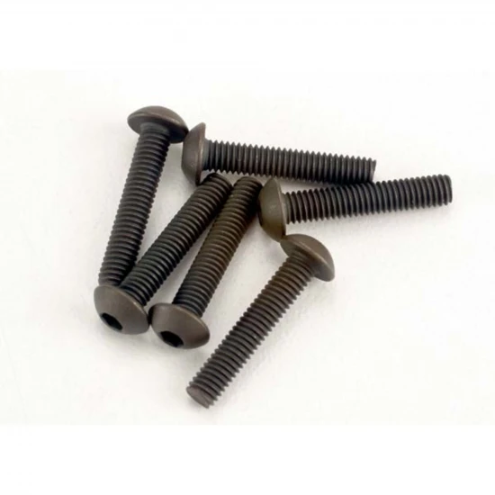 Traxxas Screws 3x15mm button-head machine (hex drive) (6)