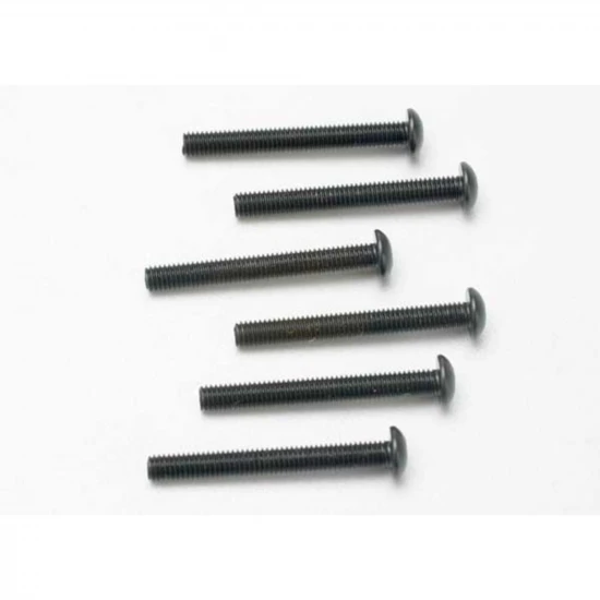 Traxxas Screws 3x25mm button-head machine (hex drive) (6)