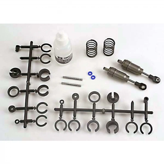 Traxxas Big Bore Shocks (short) (hard-anodized PTFE-coated T6 Aluminium) (assembled with TiN shafts w/ springs)(f/r)(2) (Note: Assembled with 32mm shafts 29mm shafts included) ** CLEARANCE **