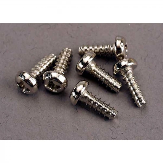 Traxxas Screws 3x8mm roundhead self-tapping (6)