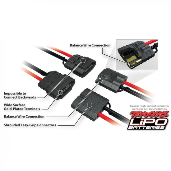 Traxxas iD LiPo Battery - 5000mAh 11.1V 3S 25C - 134 x 42 x 28mm