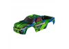 Traxxas Body, Stampede (also fits Stampede VXL), Green (painted, decals applied) (assembled with front + rear body mounts for clipless mounting)