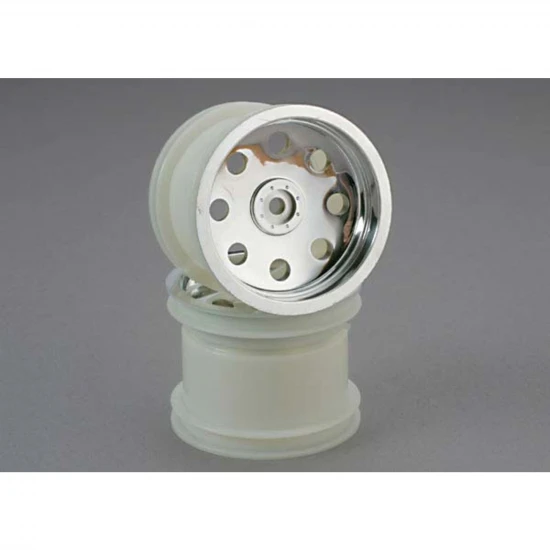 Traxxas Slotted Chrome 2.2 Wheels rear
