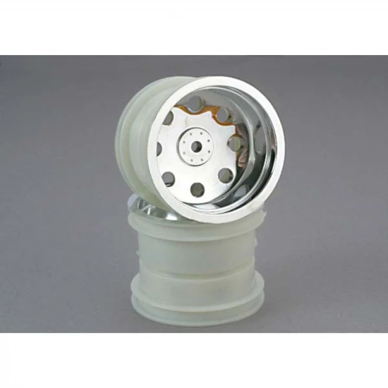 Traxxas Slotted Chrome 2.2 Wheels front