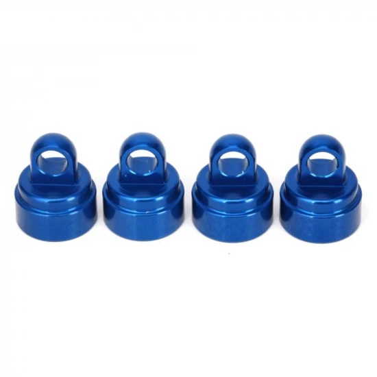 Traxxas Blue-anodized Aluminium Shock caps Aluminium (4) (fits all Ultra Shocks)