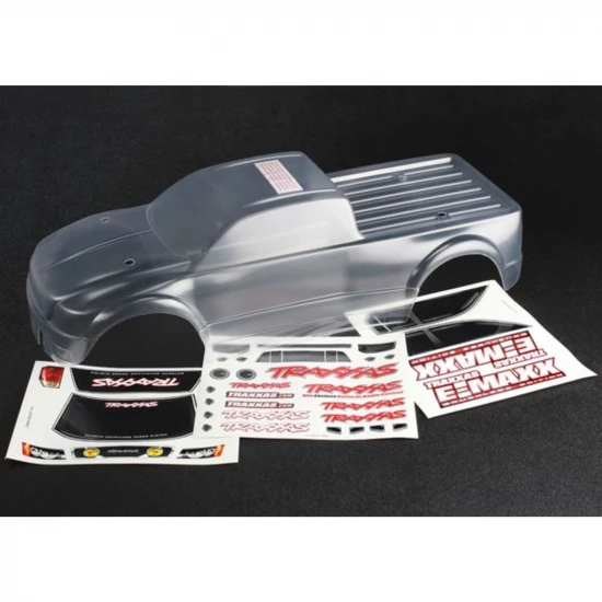 Traxxas Body E-MAXX Brushless (clear requires painting)/ decal sheet