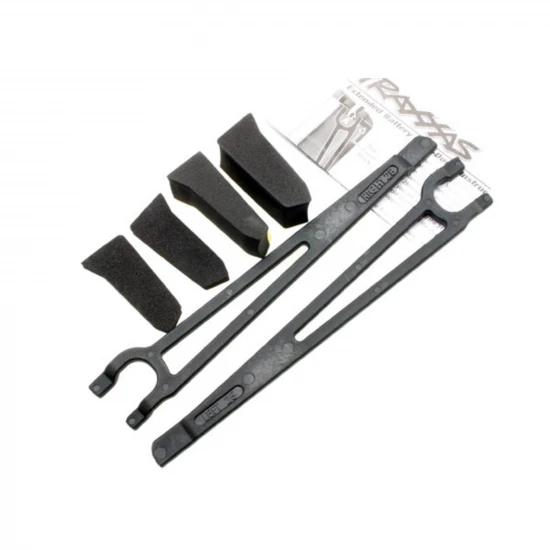 Traxxas Hold downs battery left right (2)/ foam spacers (4) (allows for installation of taller multi-cell batteries)